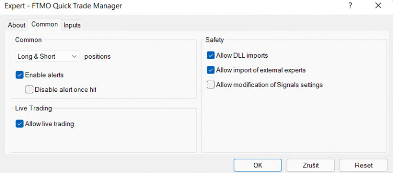 Ftmo Quick Trade Manager New Options In Metatrader Ftmo® 5915