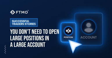 You don't need to open large positions in a large account