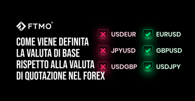 Come viene definita la valuta di base rispetto alla valuta di quotazione nel forex